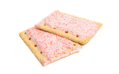 biscuits with jam with icing isolated