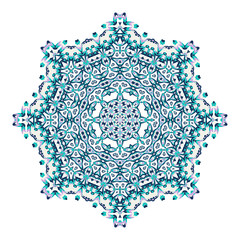 Mandala. Ethnicity round ornament. Ethnic style. Elements for invitation cards, brochures, covers. Oriental circular pattern. Arabic, Islamic, moroccan, asian, indian native african motifs.