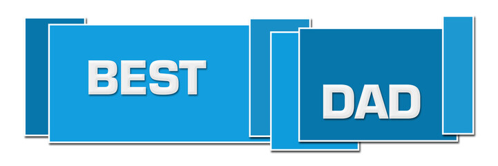 Best Dad Blue Square Boxes 