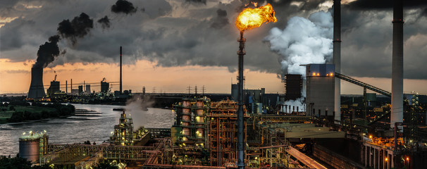 industrie energy energie repression gas power crisis fossile umwelt environment germany deutschland - obrazy, fototapety, plakaty