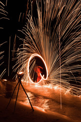 Fire show at the beach