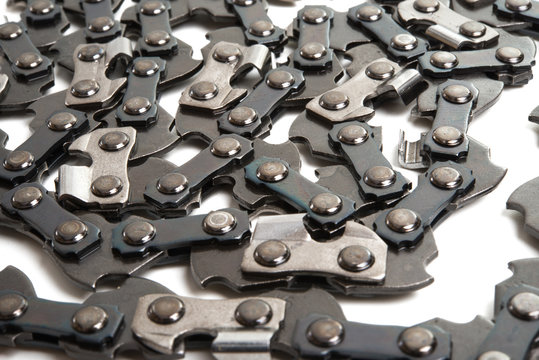 chain for electric saws isolated