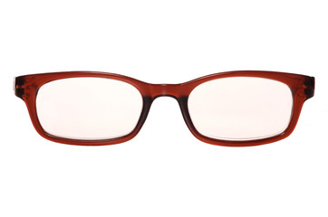reading glasses on a white background