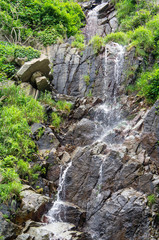 蘇洞門めぐりで見た吹雪の滝