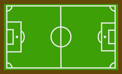 Fototapeta premium Pizarra con esquema de un campo de fútbol.