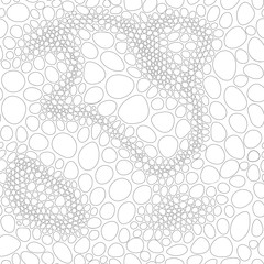 Abstract seamless vector pattern. Isolated from the background. Bubbles