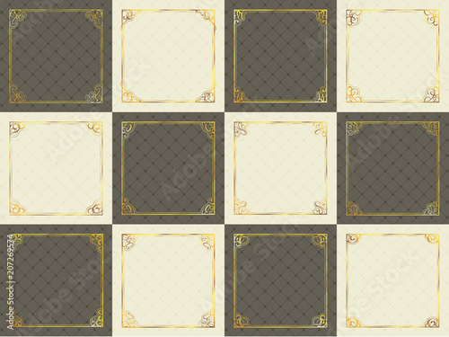 飾り罫素材セット Wall Mural Wallpaper Murals Wallsheaven Risings