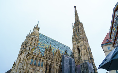 Stephansdom or St. Stephen's Cathedral (1137-1160) in the Stephansplatz, Vienna, Austria