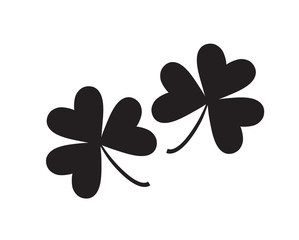 
Three leaf clover isolated on white, vector illustration for St. Patrick's day 