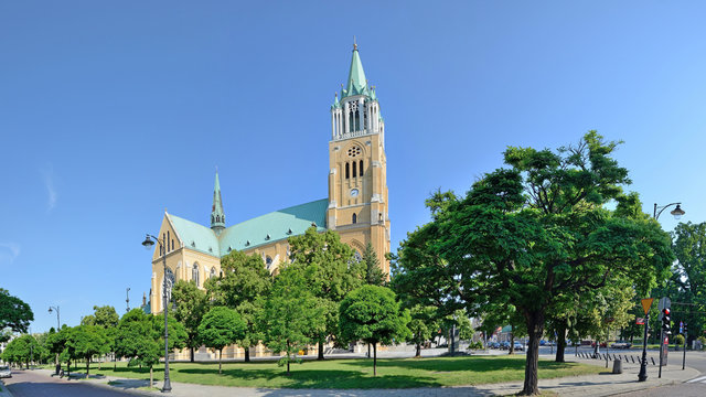 Fototapeta Łódź, Polska- Bazylika archikatedralna.