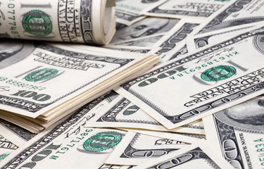 Dollars closeup