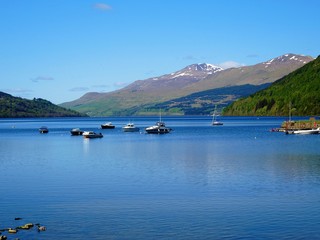 A scenic image of loch Tay in Perthshire, Scotland.
