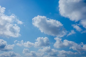 Naklejka na ściany i meble Clouds against blue sky