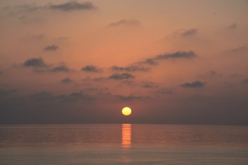 red sea sunset