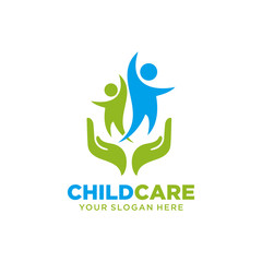 Child Care Logo Vector