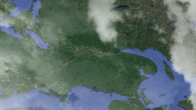 Земля zoom - Квебек Канада