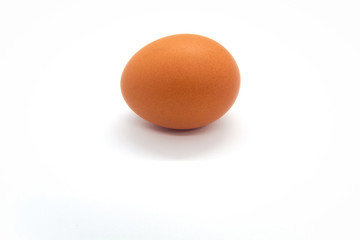 Chicken eggs on a white background (isolated).