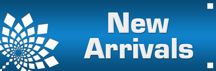 New Arrivals Blue Abstract Floral Left 