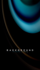 Fluid mixing colors, vector wave abstract background