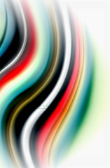 Fototapeta premium Rainbow color waves, vector blurred abstract background