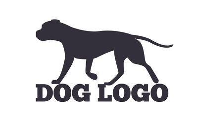 Dog Logo Design Canine Animals Silhouettes
