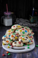 Sweet home cookies with glazed sweets