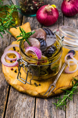 Marinated fish slices