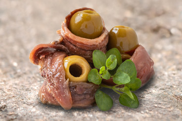 Acciughe e Olive
