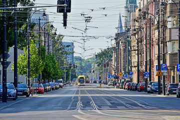 Ulica Piotrkowska, Łódź, Polska