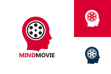 Mind Movie Logo Template Design Vector, Emblem, Design Concept, Creative Symbol, Icon