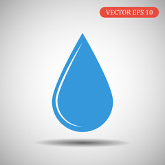 Drop of blue color.Vector illustration eps 10