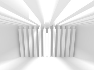 Abstract Modern White Architecture Background