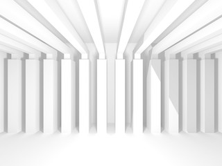 Fototapeta premium Futuristic White Architecture Design Background