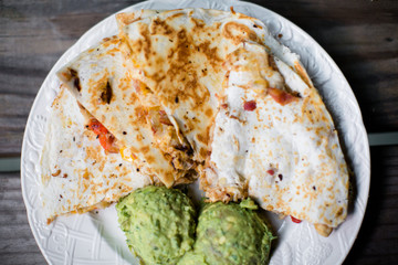 Mexican Quesadilla with Guacamole