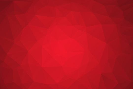 Red low poly style gradient illustration graphic background.