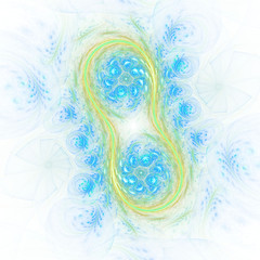 3D surreal illustration. Sacred geometry. Mysterious psychedelic relaxation pattern. Fractal abstract texture. Digital artwork graphic astrology magic

