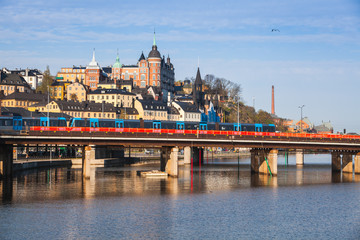 Fototapeta premium Cityscape of Sodermalm. Stockholm, Sweden