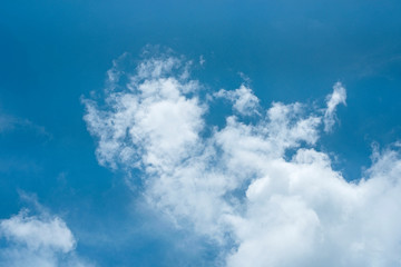 The sky background,soft blue sky with smoky white cloud,beauty by nature
