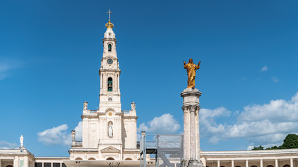 Obraz premium Sanctuary of Fatima, Portugal. An important Marian Shrines and pilgrimage location in the world for Catholics