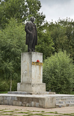 Monument to Vladimir Lenin in Bologoye. Tver oblast. Russia