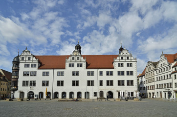 Obraz premium Rathaus am Markt, Torgau