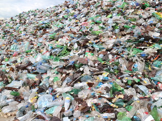 sorted waste, plastic bottles