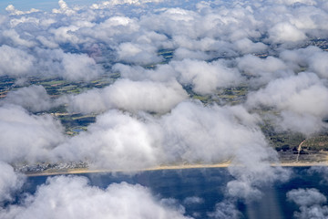 aerial view of West french coast