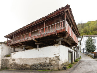 Asturian granary in one of its towns