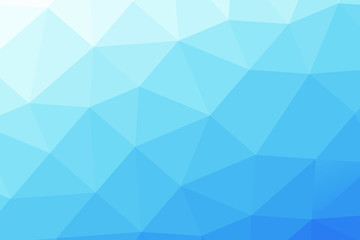 Blue abstract polygonal pattern. Low poly background