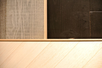 display of wood panels for sale