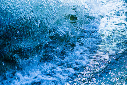 Water recycling on treatment station closeup