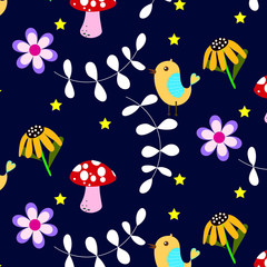 Colorful floral pattern