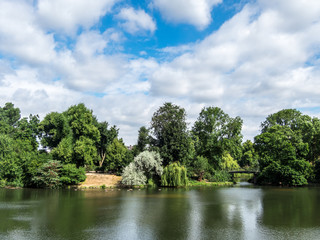 Lake in park
