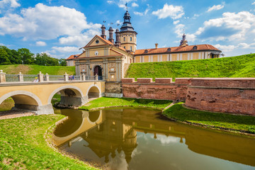 Nesvizh Castle, Belarus - the fortress is one of the four Unesco World Heritage sites present in...